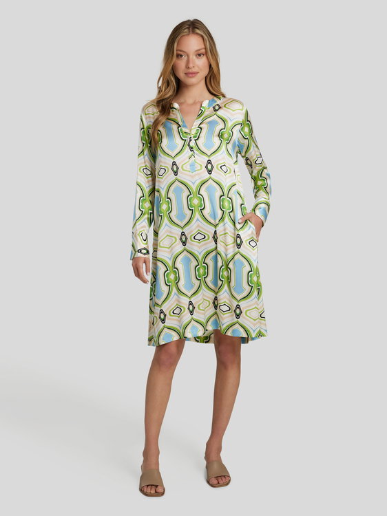 Bild von Seidenkleid mit Print