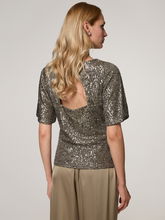 Image sur T-shirt à paillettes