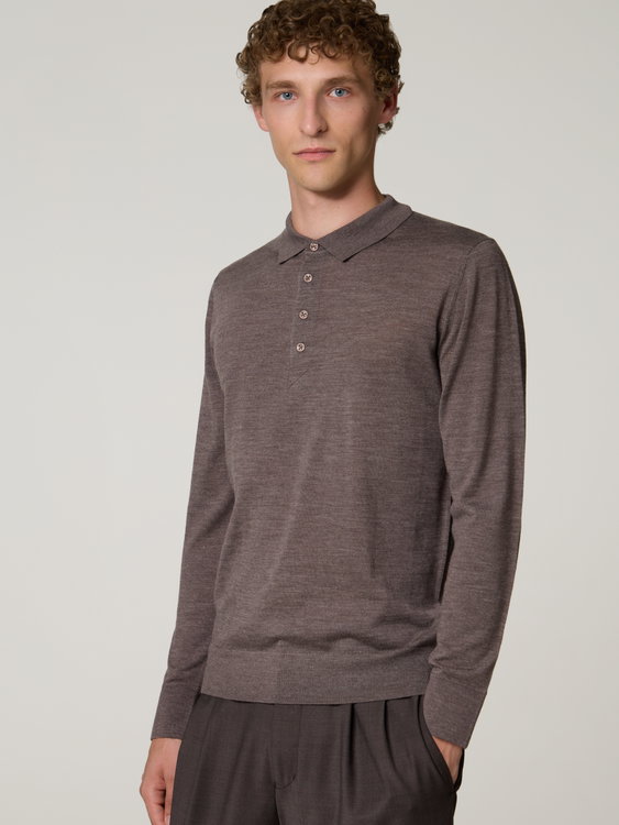 Image sur Polo en maille, coupe ajustée