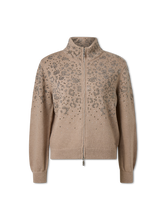 Bild von Strickjacke mit Strassbesatz