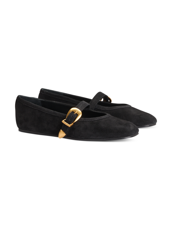 Bild von Ballerinas aus Veloursleder