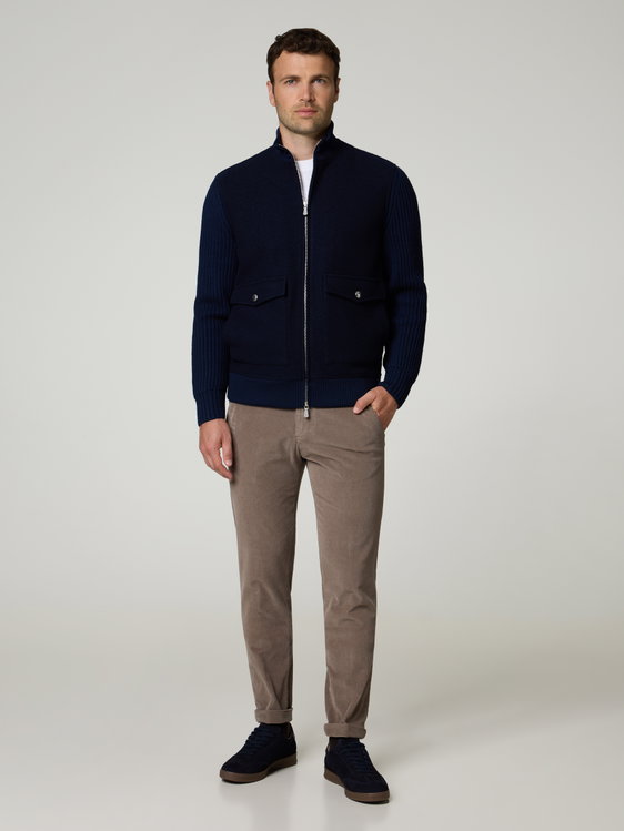 Image sur Pantalon en velours côtelé coupe slim