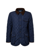 Bild von Steppjacke mit Cordkragen