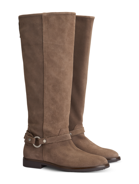 Image sur Bottes en cuir velours WENDY