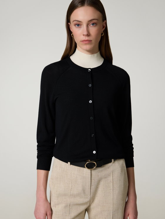 Bild von Strickjacke aus Merinowolle FONAMI