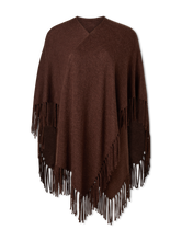Bild von Strickcape mit Fransen