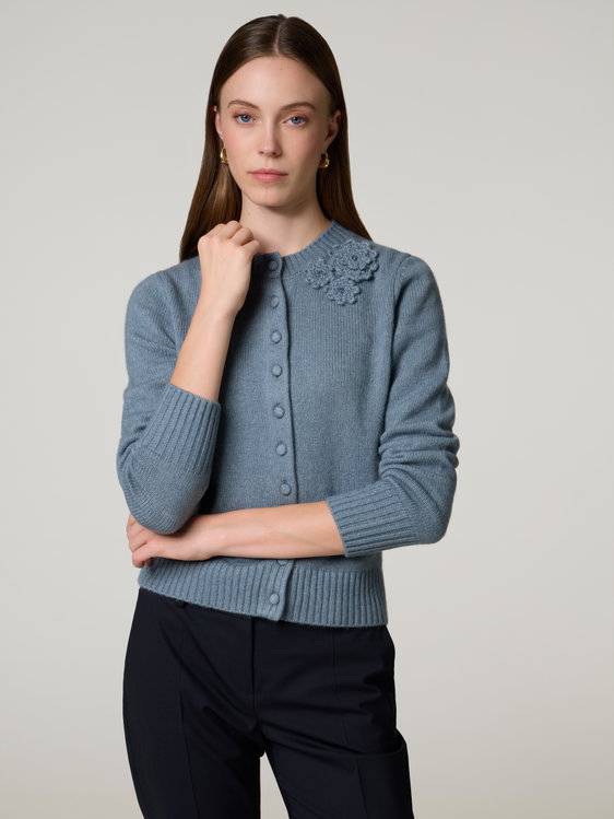 Image sur Cardigan en laine mérinos