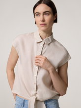 Image sur Blouse à manches courtes en lin