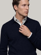 Image sur Polo en maille de laine mérinos