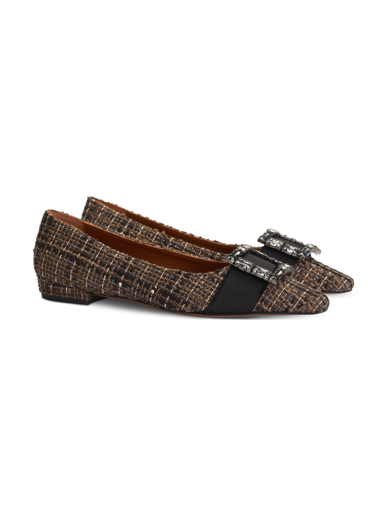 Bild von Ballerinas aus Tweed IVALORA