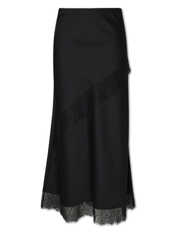 Bild von Jupe aus Satin mit Spitze