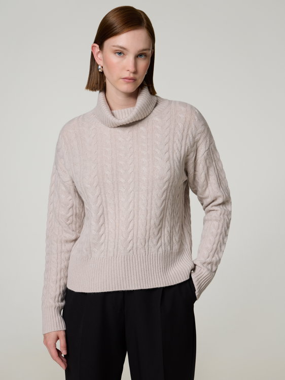 Image sur Pull à col roulé en cachemire