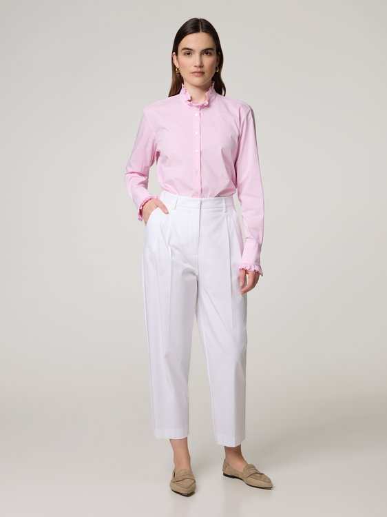 Image sur Pantalon à pinces en coton