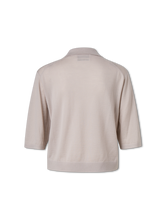 Bild von Strickpoloshirt aus Schurwolle
