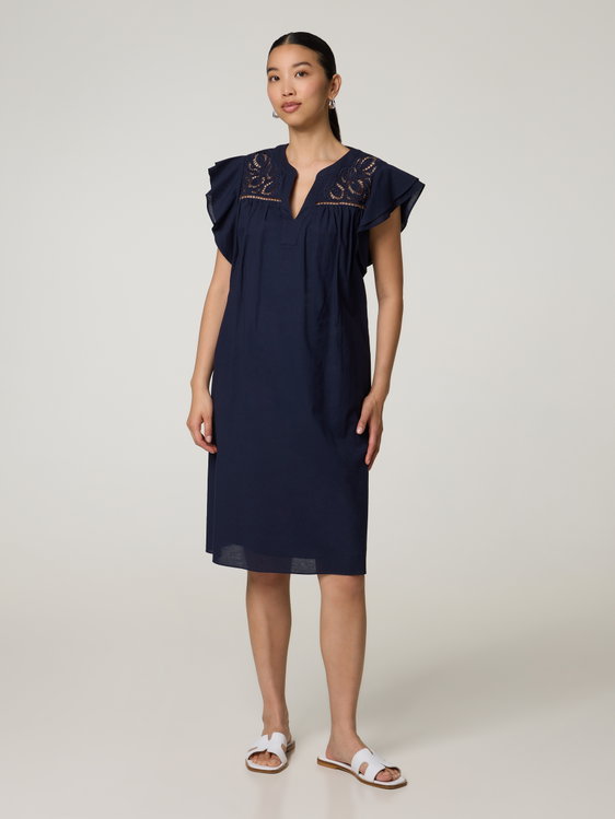 Bild von Minikleid mit Lochstickerei
