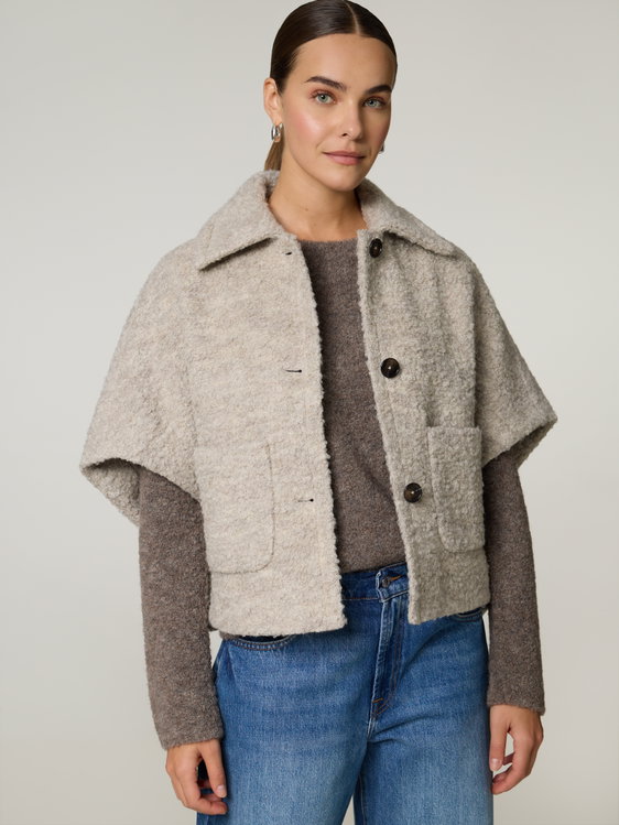 Bild von Cape-Jacke mit Wolle
