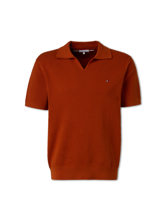 Bild von Poloshirt aus Strick