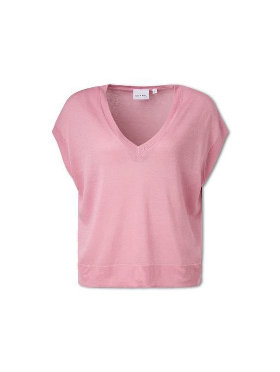 Image sur Pull en maille avec du lin