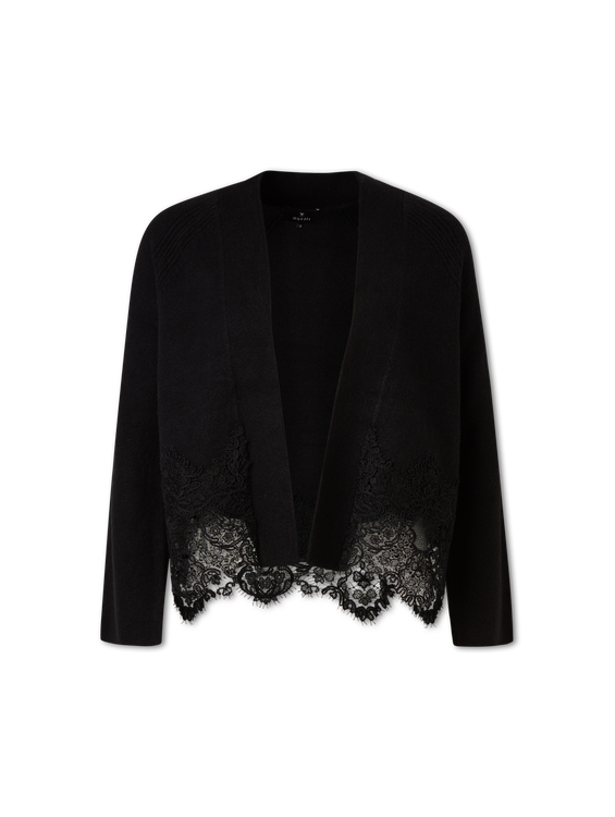 Bild von Cardigan mit Spitzendetails