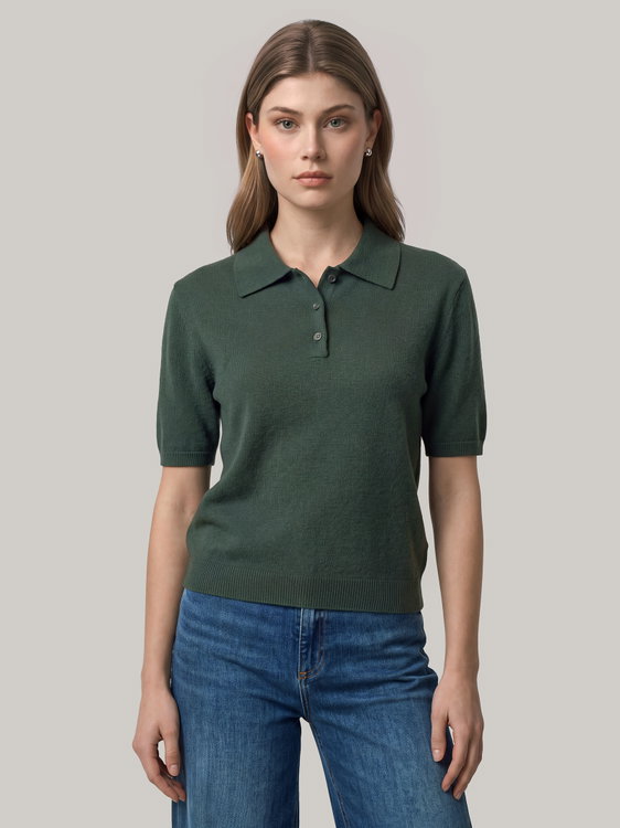 Bild von Cashmerepoloshirt