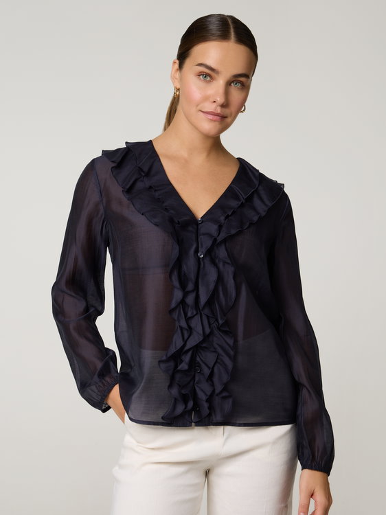 Bild von Bluse mit Rüschen