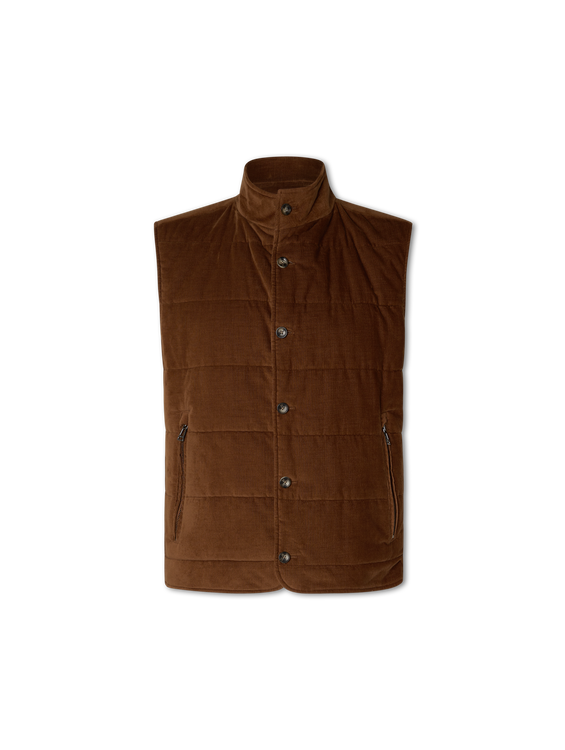 Bild von Steppgilet aus Feincord ERICE