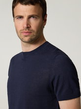 Image sur Pull en maille avec du lin