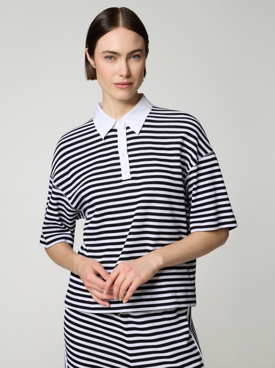 Image sur Polo en broderie ajourée