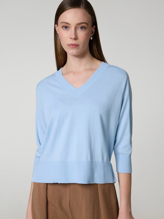 Bild von Strickshirt mit 3/4 Ärmel