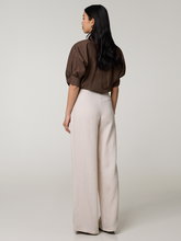 Bild von Leinenhose mit weitem Bein