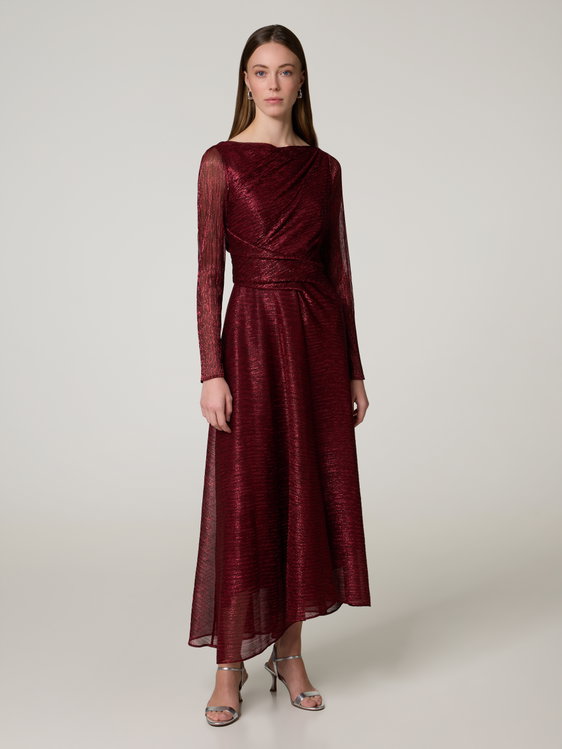 Bild von Cocktailkleid aus Metallic-Voile