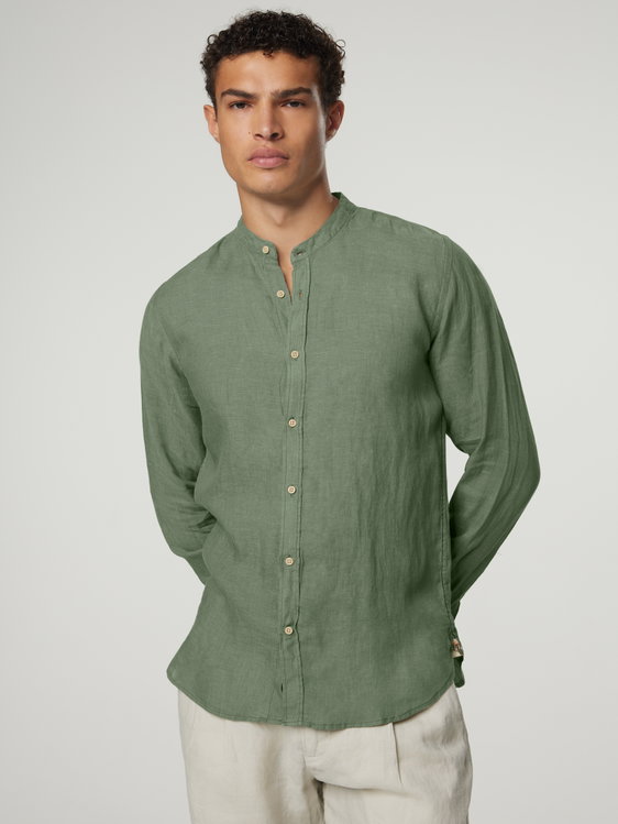 Image sur Chemise en lin Slim Fit