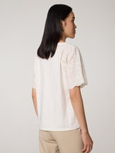 Image sur T-shirt en mélange de matières
