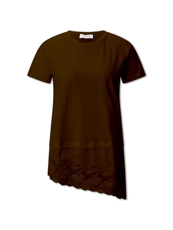 Bild von T-Shirt mit Spitzendetail
