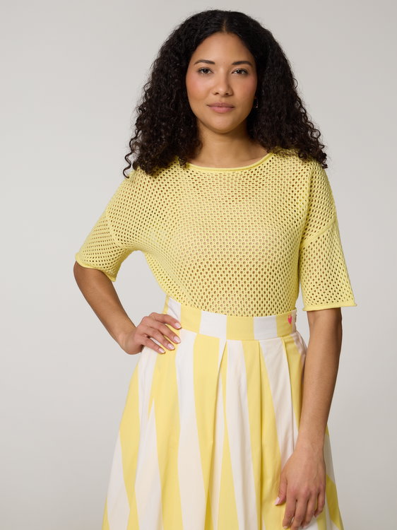 Bild von Shirt aus Lochstrick