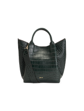 Bild von Handtasche mit Krokoprägung