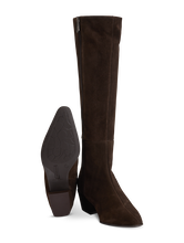Image sur Bottes en cuir velours TESTA