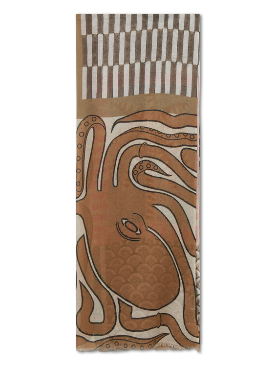 Bild von Schal mit Leinen