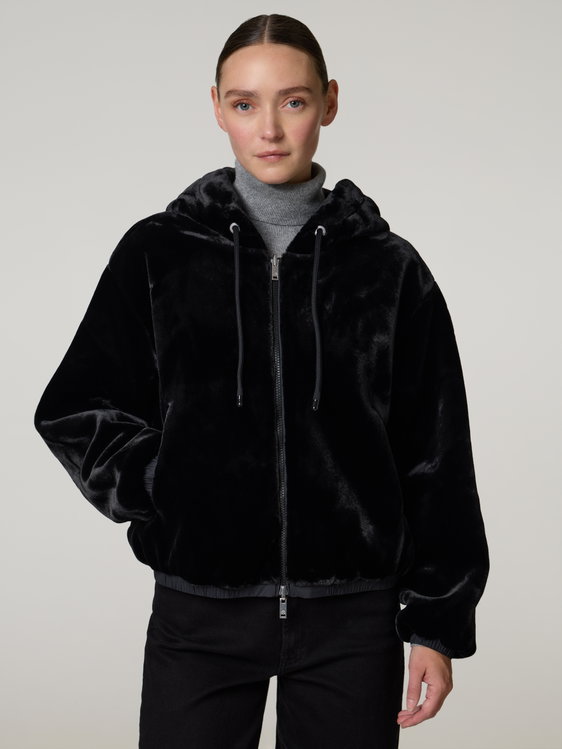 Bild von Reversible Jacke mit Kunstfell