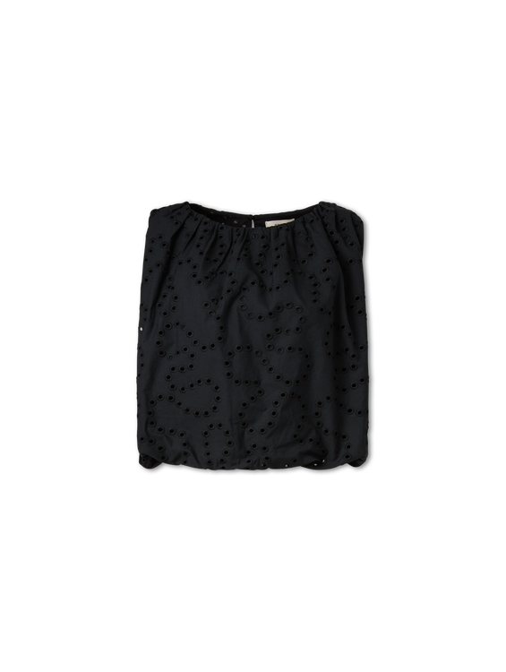Image sur Blusentop mit Lochstickerei