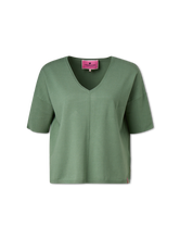 Image sur T-shirt en maille fine