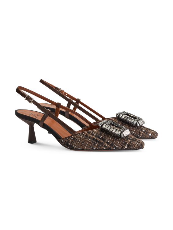 Bild von Slingpumps aus Tweed JULIEN