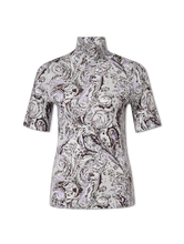 Image sur T-shirt à imprimé cachemire
