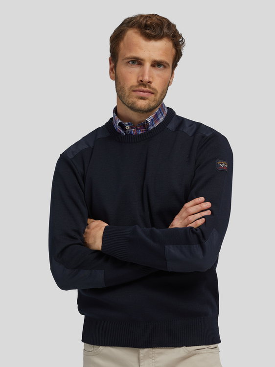 Bild von Strickpullover mit Patches