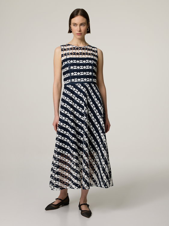 Bild von Midikleid mit Punkt-Stickerei