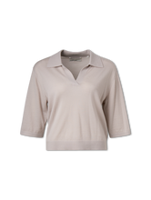 Bild von Strickpoloshirt aus Schurwolle