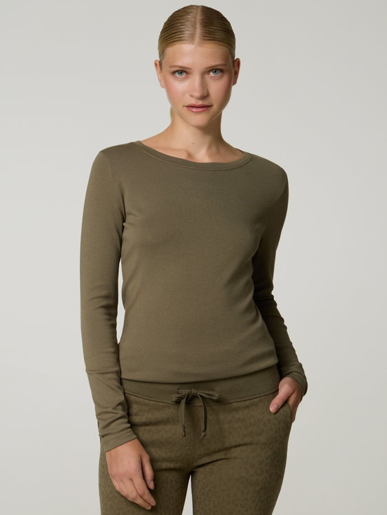 Bild von Langarmshirt mit Baumwolle