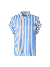 Bild von Kurzarmbluse mit Streifen