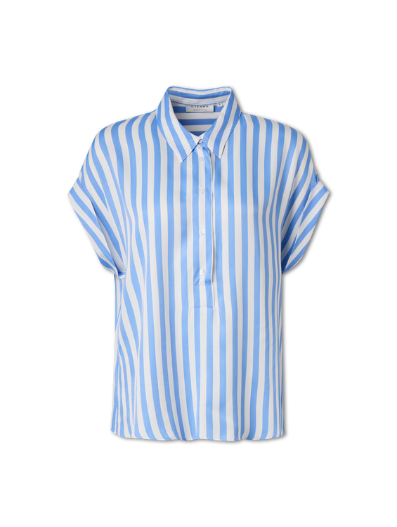 Bild von Kurzarmbluse mit Streifen