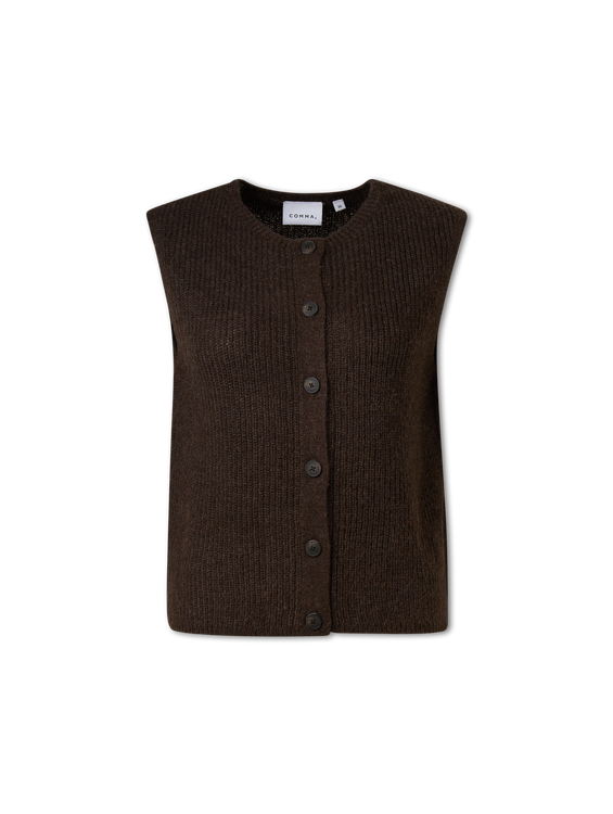 Bild von Strickweste mit Alpaka